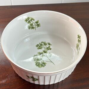 PARSLEY 7” - SADEK oven-to-table soufflé/casserole dish Discontinued piece